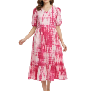 Pink colour Frock